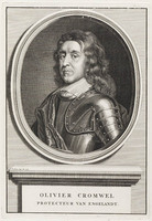 KG 12603
<br/>
Portret van Olivier Cromwell.
<br/>
<em>Picart, Bernard (1673-1733)</em>